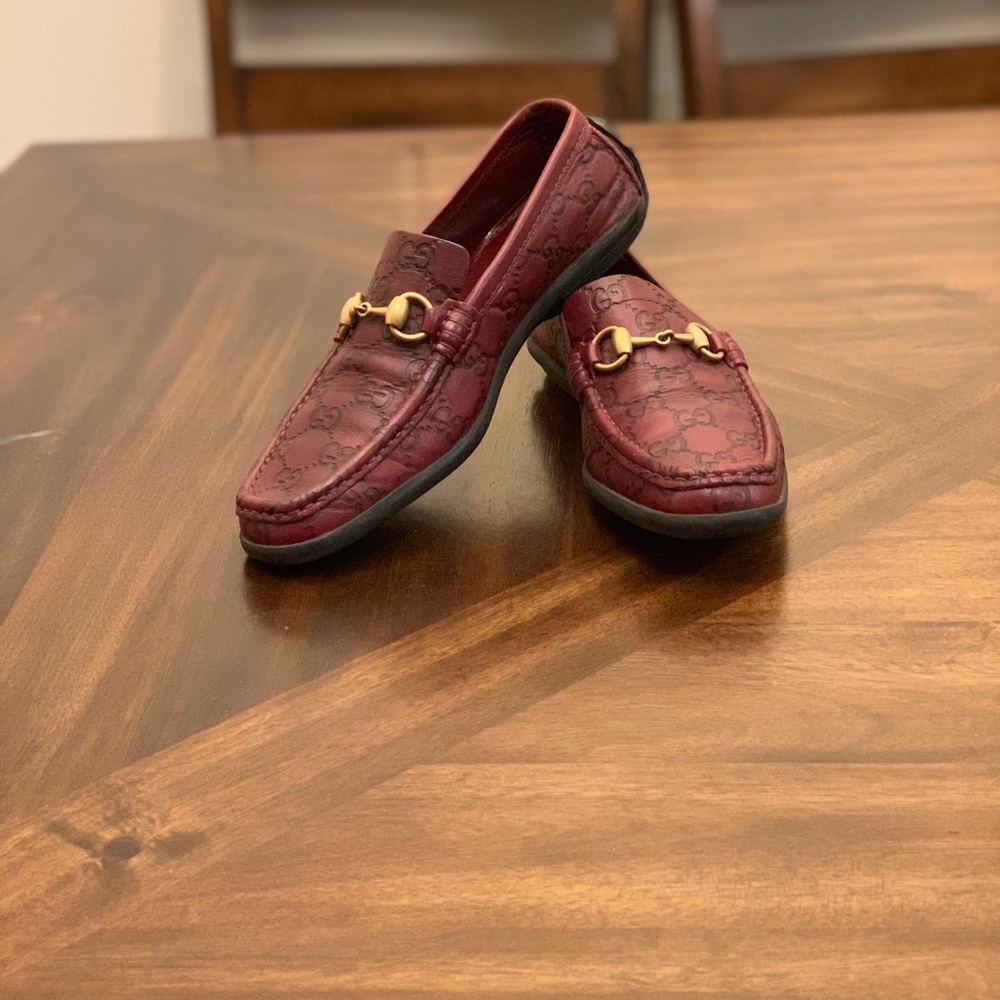 Gucci GG logo printed loafers Sneakers Leather